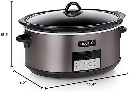 8 Quart Programmable Slow Cooker with Auto Warm - Curated Catalog