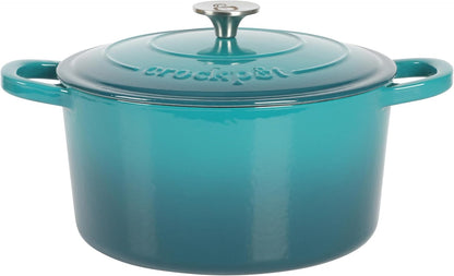 3 Quart Enameled Cast Iron Dutch Oven – Aqua - Curated Catalog