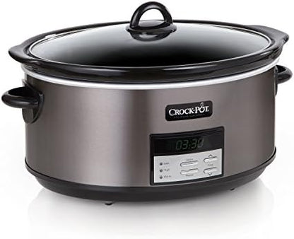 8 Quart Programmable Slow Cooker with Auto Warm - Curated Catalog