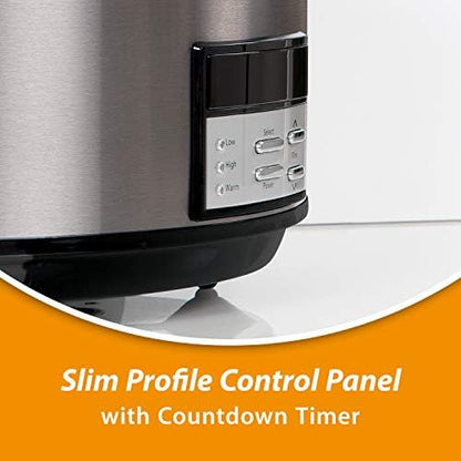 8 Quart Programmable Slow Cooker with Auto Warm - Curated Catalog