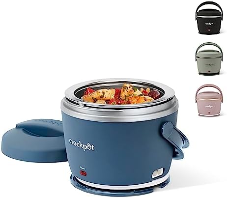 Electric Lunch Box Food Warmer 20oz – Faded Blue - Curated Catalog