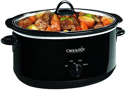 8 Quart Manual Slow Cooker – Black - Curated Catalog