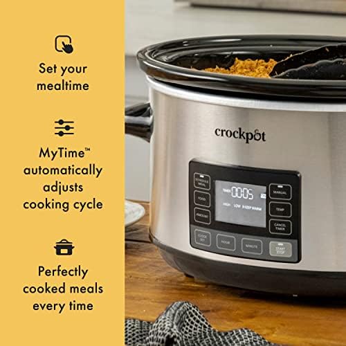 7 Quart Portable Programmable Slow Cooker with Timer - Curated Catalog
