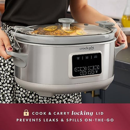 7 Quart Programmable Cook & Carry Slow Cooker - Curated Catalog