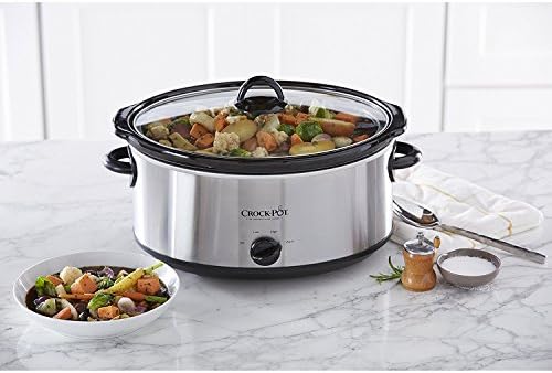 7 Quart Oval Manual Slow Cooker – Stainless Steel - Curated Catalog
