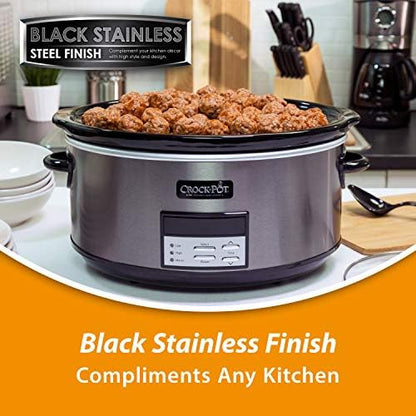 8 Quart Programmable Slow Cooker with Auto Warm - Curated Catalog