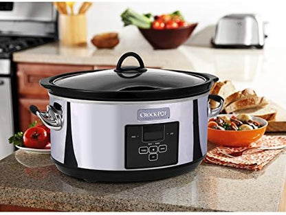 7 Quart Programmable Slow Cooker – Polished Platinum - Curated Catalog