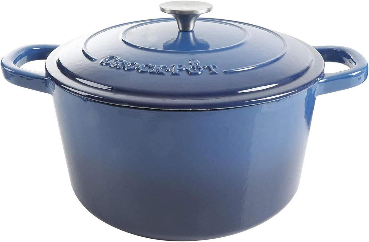 3 Quart Enameled Cast Iron Dutch Oven – Aqua - Curated Catalog