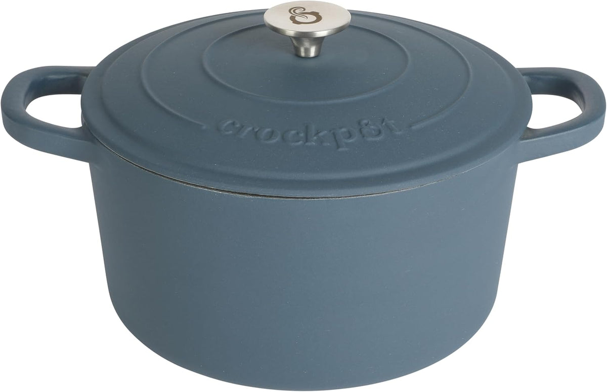 3 Quart Enameled Cast Iron Dutch Oven – Aqua - Curated Catalog