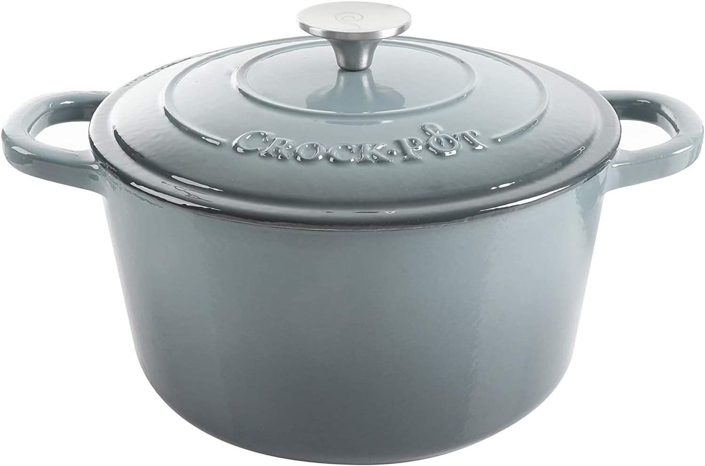 3 Quart Enameled Cast Iron Dutch Oven – Aqua - Curated Catalog