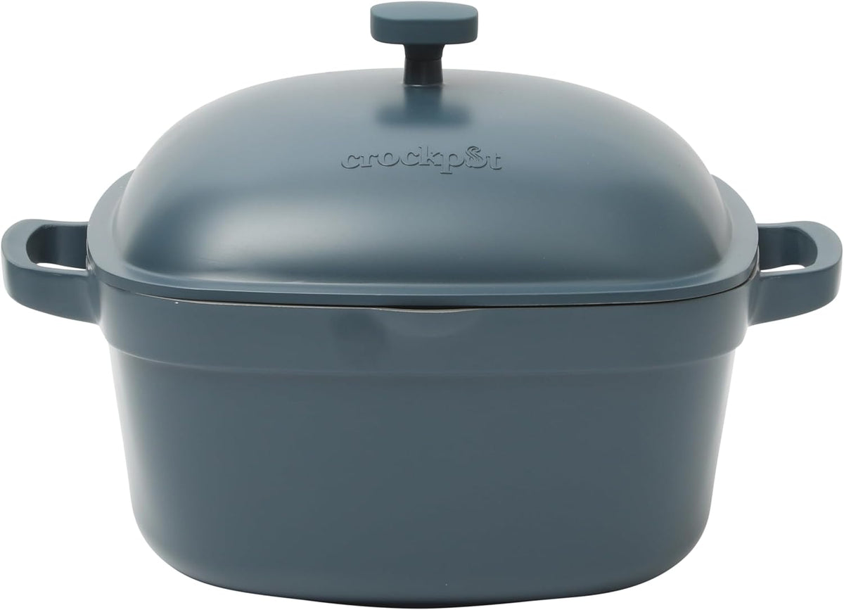 3 Quart Enameled Cast Iron Dutch Oven – Aqua - Curated Catalog
